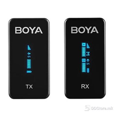 MICROPHONE WIRELESS SYSTEM BOYA AFH 2.4GHz Ultra-compact, up to 100m, BY-XM6-S1