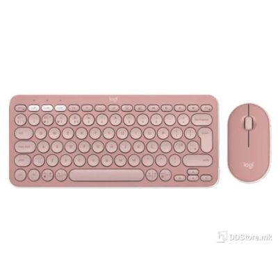 Keyboard Logitech Wireless Pebble 2 Combo w/Mouse Pink