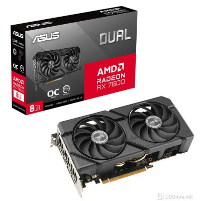 ASUS DUAL-RX7600-O8G-EVO, OC Edition 8GB GDDR6 Gaming Graphics Card