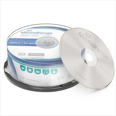 DVD-R 8,5GB DL 8x MEDIARANGE 25pcs