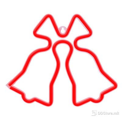 Wall LED Lights Neon Christmas Bell FLNE17 Red