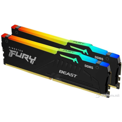 DIMM 64GB DDR5 5600MHz Kingston Fury Beast Kit CL36 RGB EXPO (2x32)