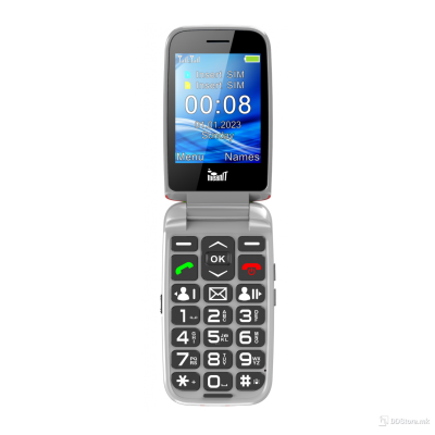 Mobile Phone MeanIT Senior Flip Max Red