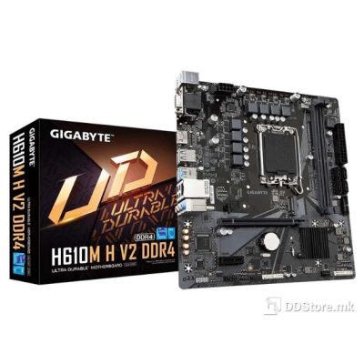GIGABYTE MB 14th, 13th and 12th Gen i9/i7/i5/i3/Pen/Cele, H610M H V2, LGA1700