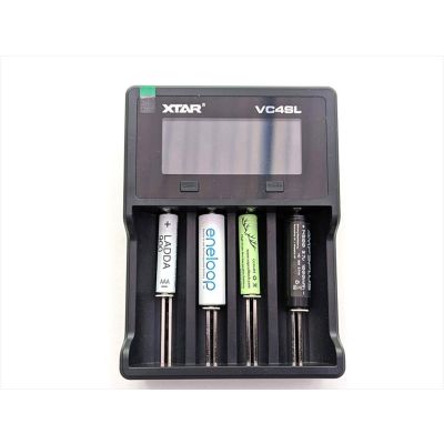 Battery CHARGER XTAR VC4SL w/4xAA, AAA,CR123, LCD DISPLAY, TYPE-C
