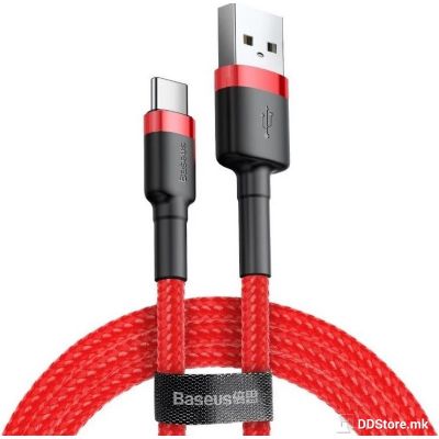 Cable USB 2.0 to Type-C 0.5m Baseus Cafule Series 3A Red