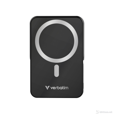 Power Bank Verbatim Charge'n'Go with Stand 10000mAh Magnetic Wireless Charging Black