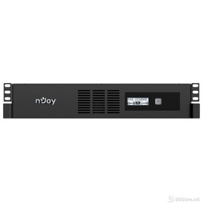 UPS NJOY CODE 600VA/360W, Single Phase, Line-interactive (VI, Rack (2U), Simulated Sine Wave, Input 1 x IEC-320 C14 Output 4 x IEC-320 C13, Batteries Installed 1 x GP09122L, LCD Display, Communication Ports USB, Typical Backup Time 5.5 min @ 50% load