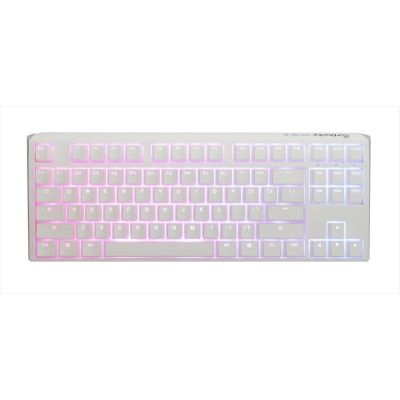 KEYBOARD MECHANICAL DUCKY ONE 3 CLASSIC PURE WHITE RGB TKL PBT Double-shot keycaps HOT-SWAPPABLE Cherry MX Silent Red, DKON2187ST-SUSPDPWWWSC1