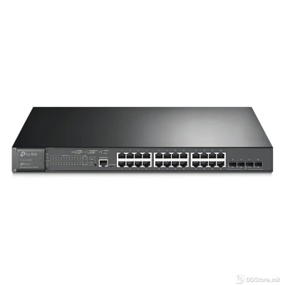 TP-Link TL-SG3428MP 24 Port Gigabit L2+ Managed PoE Switch, 24 PoE+ Port @384W, 4 x SFP Slots, PoE Auto Recovery, Support Omada SDN, IP