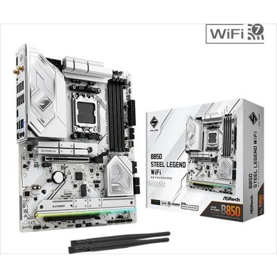 MB AM5 B850 STEEL LEGEND WIFI ASROCK 4xDDR5 8000Mhz (O.C) HDMI, 90-MXBQS0-A0UAYZ