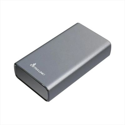 POWER BANK EXTRALINK EPB-126 20000mAh (45W Fast charge)  w/digital display, input (USB-C) /output(USB-A), Silver