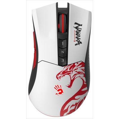 MOUSE WIRELESS USB A4TECH Bloody Gaming R90 PLUS Naraka, 2.4Ghz 5000CPI, w/Wireless Extension Dock