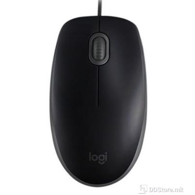 Logitech Mouse B110 Silent, USB Type-A, 1000 DPI, Cable length 1.8m, Black