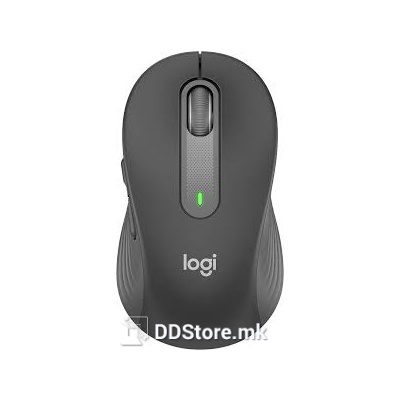 Logitech Mouse M650 Graphite, RF Wireless + Bluetooth, Optical, 4000 DPI, Silent click, AA bat, USB Type-A