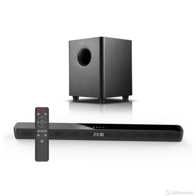 PowerBox SM8808A, Black, Soundbar 2.1ch with wireless Subwoofer