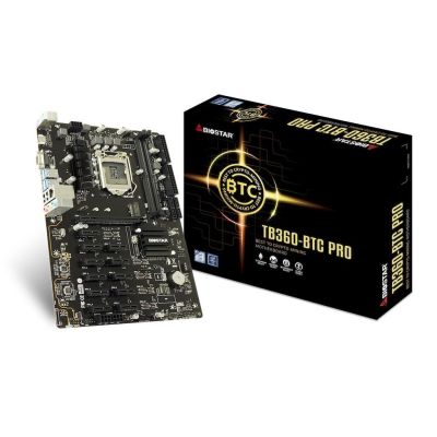 MB 1151 TB360-BTC PRO 2.0 BIOSTAR 2xDDR4 2666Mhz, VGA, HDMI, PCIex16, 11xPCIex1, M.2, 4xSATA, GbLan