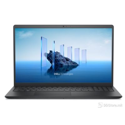 DELL DC15250 15.6" Intel Core i3-100U/ 16GB DDR4/ 512GB SSD M.2/  Iris Xe Graphics/ 120Hz Anti-Glare LED Display/ Backlit Kb/ Carbon Black/ Ubuntu