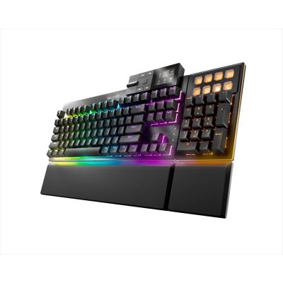 KEYBOARD MECHANICAL BE QUIET! DARK MOUNT SILENT MODULAR (hot-swappable numpad & media dock), Tactile switch HS, 8 customizable Display Keys, ARGB, Black, BT002US