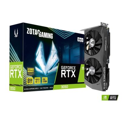 VGA ZOTAC RTX 3050 GAMING ECO 8GB GDDR6  HDMI, 3xDP, ZT-A30500K-10M