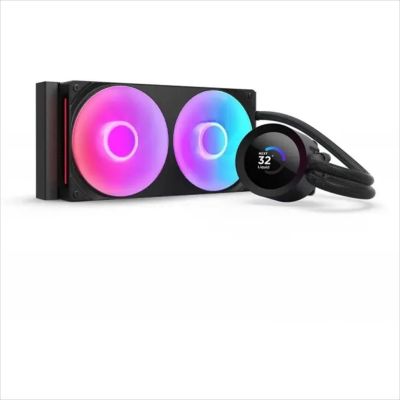 COOLERS CPU AIO NZXT Kraken Plus 240 RGB, F240 RGB Core fan, w/1.54" LCD display, RL-KR240-B2, matte black