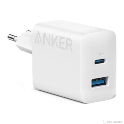 USB Universal Power Charger Anker 312 20W 1x USB-C, 1x USB-A White