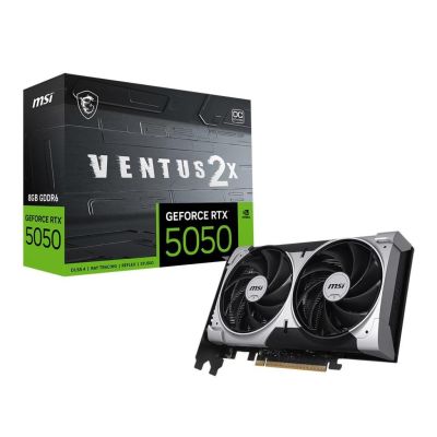 VGA MSI RTX 5050 VENTUS 2X OC 8GB GDDR6  HDMI, 3xDP, G5050-8V2C (V538-002R)