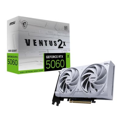 VGA MSI RTX 5060 VENTUS 2X OC White 8GB GDDR7, 3xDP, 1xHDMI, V537-003R