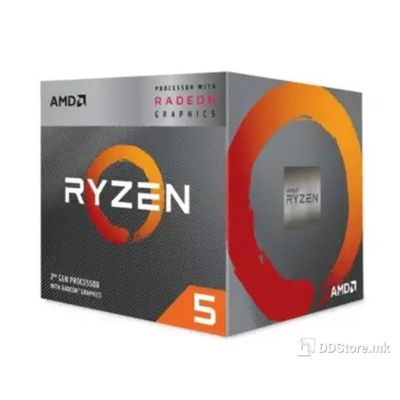 CPU AMD RYZEN 5 3400G, Quad Core, 4,2GHz 6MB s.AM4,Vega 11 Graphics BOX, YD3400C5FHSBX