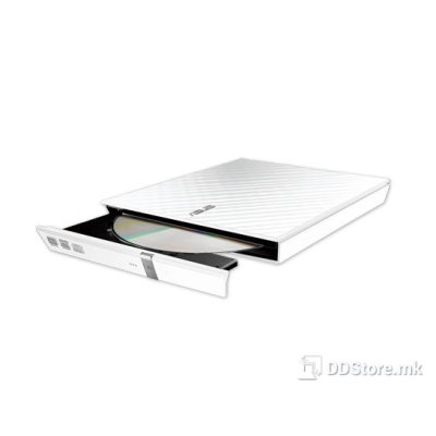 Asus External Slim DVD-RW USB2.0 White SDRW-08D2S-U/DBLK/G/AS