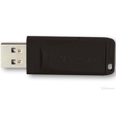 Verbatim Slider USB Drive 64GB – USB 2.0 (Black)