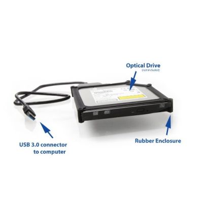 SSD/HDD Caddy for notebook ODD slot + External rack for Notebook ODD 12.7mm Black
