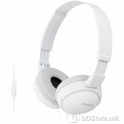 Headphones Sony MDR-ZX110APW w/Microphone White