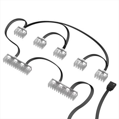 NZXT HUE 2 Cable Comb RGB 2x 24-Pin, 5x 8-Pin, AH-2PCCA-01