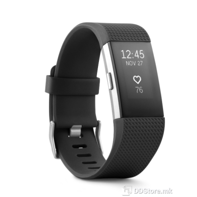 Fitbit Charge 2 Black Silver L