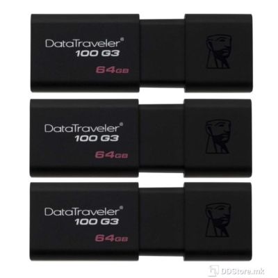 Kingston DT 100 G3 64GB USB DT100G3/64GB-3P 3 pack