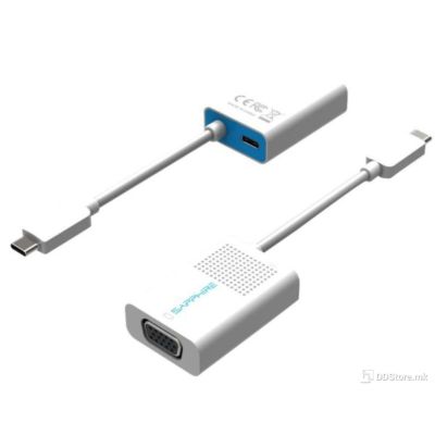 Sapphire Active Adapter USB Type-C (M) to HDMI (F) White