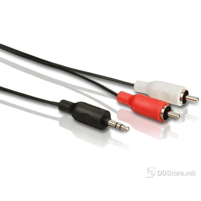 Cable Audio 3.5 mm(M) - 2 RCA(M) 3m Philips