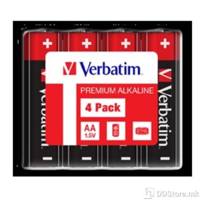 Batteries Verbatim AA 4pack Alkaline Shrink