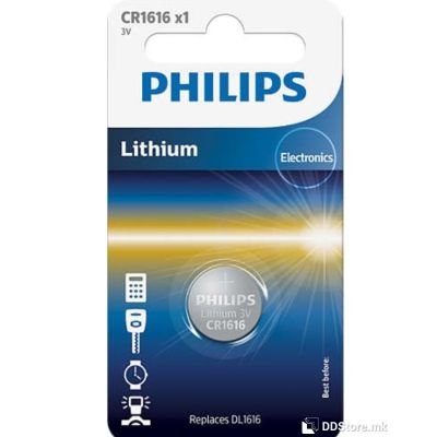 Batteries Philips CR1616 3V 1pack Lithium