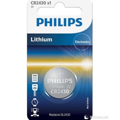 Batteries Philips CR2430 3V 1pack Lithium