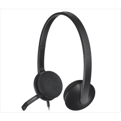 Logitech H340 USB w/Microphone Black 981-000475