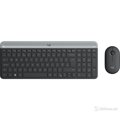Logitech MK470 Slim Wireless Keyboard + Mouse Combo Graphite 920-009204