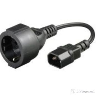 Power Cord Adapter C14 to Schuko Gembird