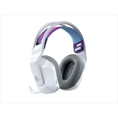 LOGITECH Gaming-Headset G733 Wireless LIGHTSPEED RGB w/microphone 981-000883, White