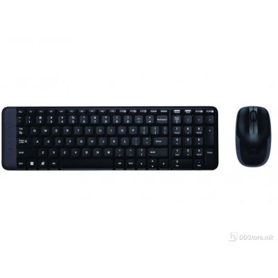 Keyboard Logitech Wireless Desktop MK220 w/Mouse Black