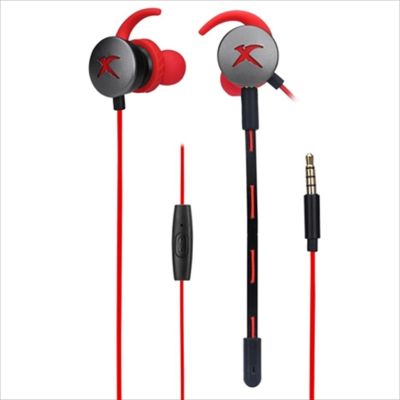 XTRIKE ME GE108 Gaming w/dual microphones (one detachable), 1x3.5mm / 2x3.5mm, Black/red