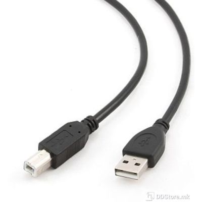 Cable USB 2.0 A to B 3m Gembird Black Professional