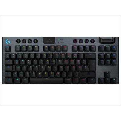 LOGITECH G915 LIGHTSPEED WIRELESS TKL RGB GL TACTILE CARBON w/bluetooth 920-009503