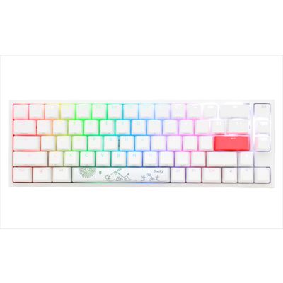 DUCKY ONE 2 SF RGB 65% PBT Double-shot keycaps Kailh BOX Red, Pure White DKON1967ST-KUSPDWWTR
